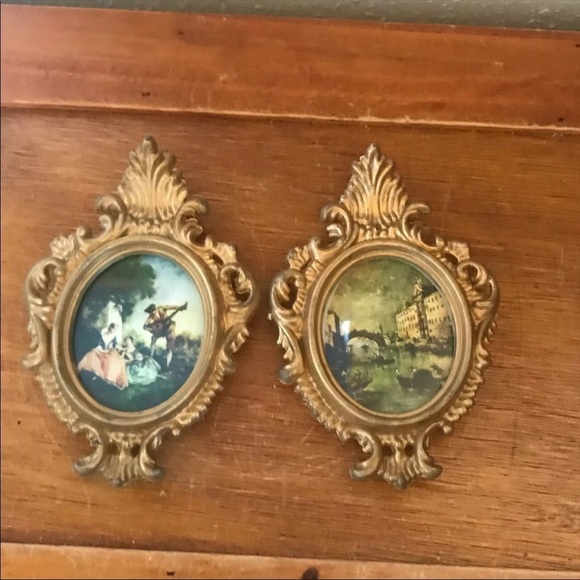 𝅺2 vintage miniature frames Venice and people - Picture 2 of 7